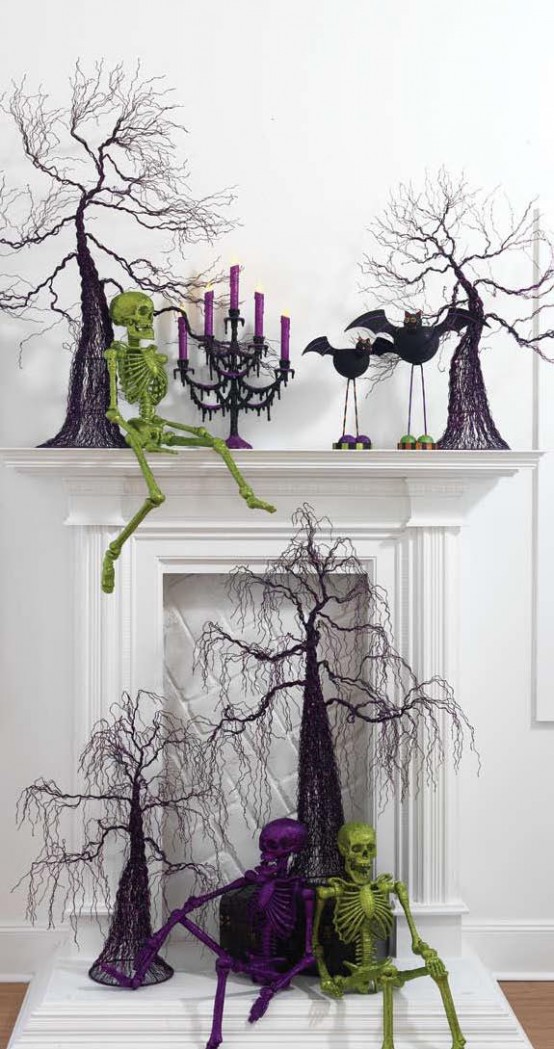 halloween mantle decorations